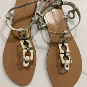 Banana Republic Leather Dressy Summer Sandals Size 8